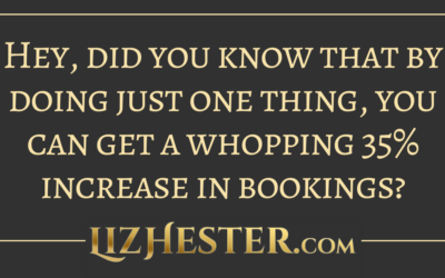 Hey, did you know that by doing just one thing, you can get a whopping 35% increase in bookings?